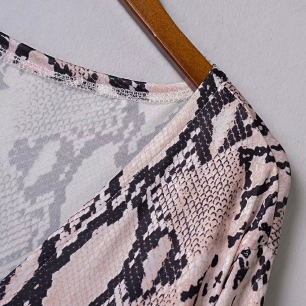 Pink Snakeprint Opened Kimono / Cardigan / Duste - Picture 5 of 8